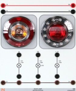 Rückleuchteneinheit mit LED-Rückleuchte (links)