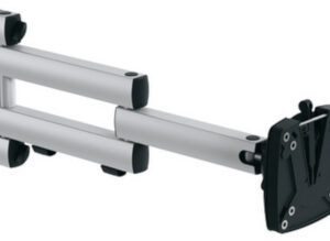 Flachbildschirmhalter m. Faltarm, bis 15kg zur Aluprofilbefestigung, VESA 75/100