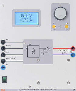 Erregerspannungssteller mit Entregungsschalter