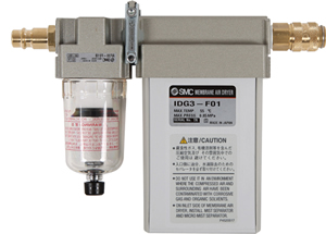Membrantrockner IDG3 mit Schnellkupplung u. Filter AF20 mit Wasserabscheider