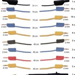 Messleitungs- und Steckersatz 2mm, E-Technik/Elektronik/Digitaltechnik