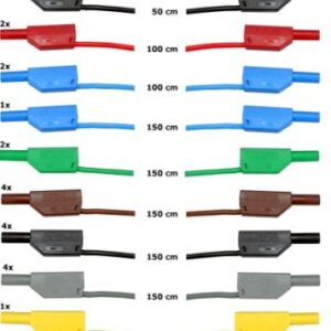 Sicherheitsmessleitungssatz 4mm (31 Stück)