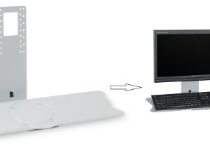 Tastaturadapter als Erweiterung für Flachbildschirmhalter