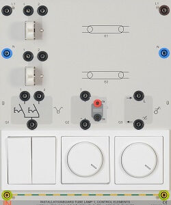 Installationsboard Röhrenleuchten 1, Bedienelemente
