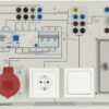 Installationsboard Unterverteilung mit Installationsschaltungen, FI-LS, RCD-B