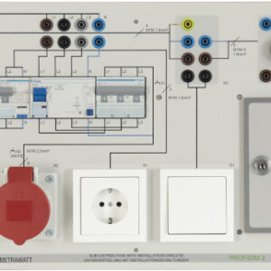 Installationsboard Unterverteilung mit Installationsschaltungen, FI-LS, RCD-B