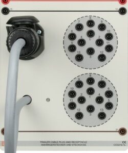 Anhängersteckdose und Stecker 13-polig