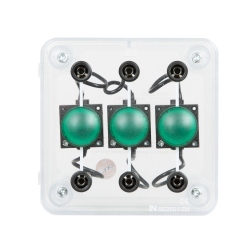 LED Kontrollleuchte dreifach grün, 24 V