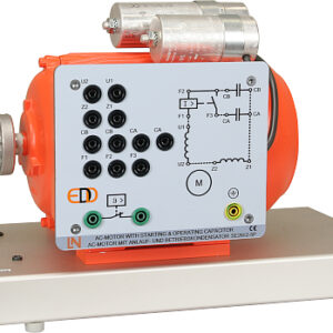 Einphasenmotor mit Anlauf- und Betriebskondensator 1kW