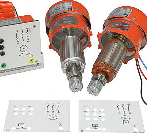Zerlegbarer Drehstrommaschinensatz, Stator, Rotor Kurzschluss-/Schleifringläufer