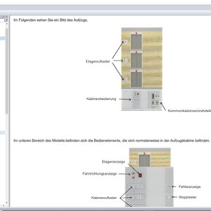 Interactive Lab Assistant: CLC 40.2 Anlagenmodell Aufzug