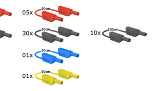 4mm-Messleitungssatz mit Sicherheitsmessleitungen für ALC (komplett)
