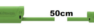 Adapter - Sicherheitsmessleitung 4/2mm, 600V, CATII, 50cm, (grün)