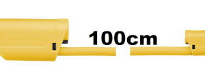 Adapter - Sicherheitsmessleitung 4/2mm, 600V, CATII, 100cm, (gelb)