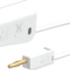 Adapter - Messleitung 4/2mm (100cm weiß)