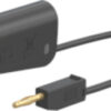 Adapter - Messleitung 4/2mm (100cm schwarz)