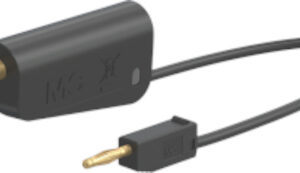 Adapter - Messleitung 4/2mm (100cm schwarz)