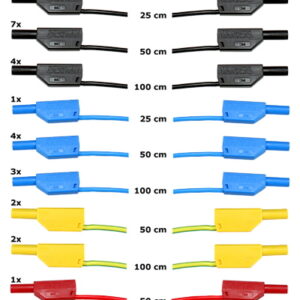 Sicherheitsmessleitungssatz 4mm (32 Stück) für Instrain