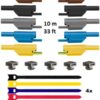 Sicherheitsmessleitungssatz, 4mm, Länge 10m (5 Stück) inkl. Befestigung