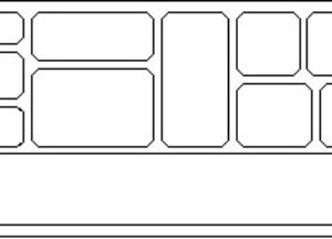 Aufbewahrung Installationsmaterial, verstärkter Boden  31*70, 310x35x700mm (BHT)