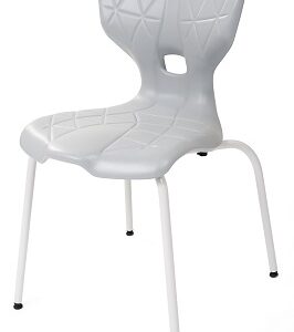 4-Bein Hartkunststoffstuhl SybaFlex, ergonomisch, stapelbar, Kunststoffgleiter