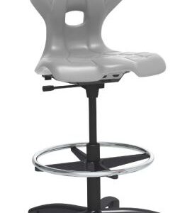 Werkbankstuhl-Stehhilfe, SybaFlex, höhenverstellbar mit Fußring