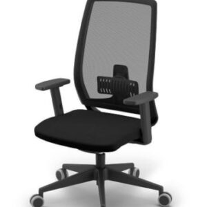 Drehstuhl Netzrücken, Polstersitz, Gasliftverstellung, Armlehnen, Rückenschonend