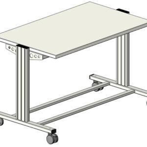 Mobiler SybaPro Labortisch mit Steckdosenleiste, 1250x760x700mm (BHT)