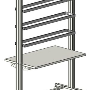 Mobiler SybaPro Experimentierstand , 3-etagig, beidseitig bestückbar 1250mm