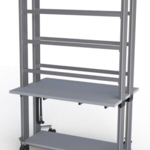 SybaPro Experimentierwagen, beidseitig, 3-etagig, 1070x1350x800mm