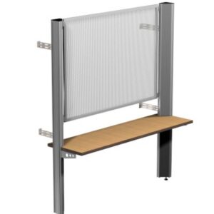 SybaPro System-Wandarbeitsplatz, Montagegitter 200, 2000x1975x400mm (BHT)