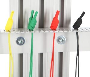 Messleitungshalter für Wand- oder Alu-Profil Montage für 120 2mm-Messleitungen