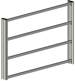 Experimentierrahmen, 3-etagig, Demowagen, 1250x1060x120mm (BHT) ohne Energiekana