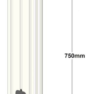 SybaPro Alu-Profilverlängerung 750mm zur Montage von Zubehörteilen mit Öffnung