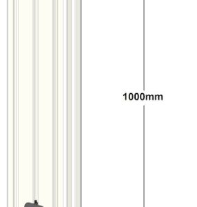 SybaPro Alu-Profilverlängerung 1000mm zur Montage von Zubehörteilen mit Öffnung