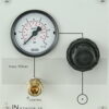 Pneumatikanschluss, mit Manometer u. Druckregler, (24TE)