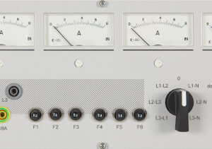 Schrittmotorisch verstellbare Drehstromversorgung 0-400V/8A, (60TE)