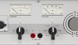 Regelbare Drehstromversorgung 0-450V/2A, (72TE)