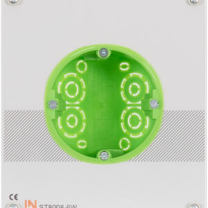 Einsatzplatte mit 1-fach Hohlwanddose, (24TE)