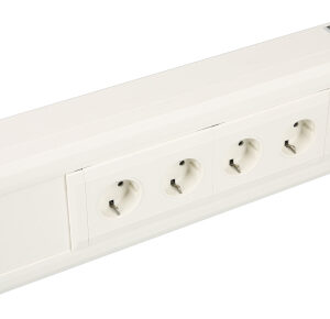 Energieversorgung, 4-fach Steckdose, RJ45 Doppeldose CAT 6A