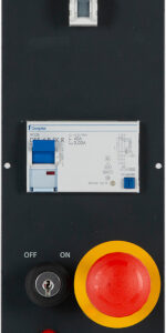 Netzfeld Wechselstrom für SybaPro Sytemtisch, FI 30mA, Not-Aus, Abnahmefeld, 2ME