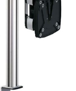 Flachbildschirmhalter, Standsäule, (bis 15kg, VESA 75/100, Zwingenbefestigung)