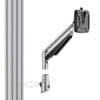 Monitorarm 1-tlg., Gasdruckfeder, 2-7kg zur Aluprofilbefestigung, VESA75/100