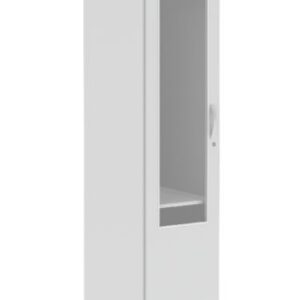 Aufbewahrungsschrank 1 Flügeltür, links angeschlagen, verglast, 510x2039x600mm (