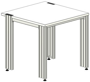 Labortisch SybaPro 80*80, 800x760x800mm (BHT)