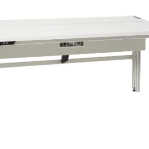 Labortisch SybaPro, mot. ausklappbarer Energieversorgungskanal, 1600x760x900mm (