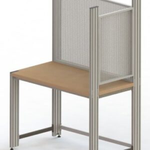 SybaWork Werkbank, 1300x800x870mm, mit Lochblechrasterwand