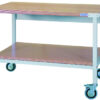 Mobile Werkbank SybaWork, 1200x859x750mm (BHT), Fachboden, 4 Lenkrollen, Platte