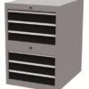 Schubladenschrank SybaWork, 555x819x736mm (BHT), 2x3 Schubladen mit Zentralversc