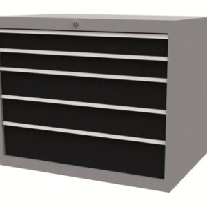 Schubladenschrank SybaWork, 1005x819x736mm (BHT), 5 Schubladen mit Zentralversch